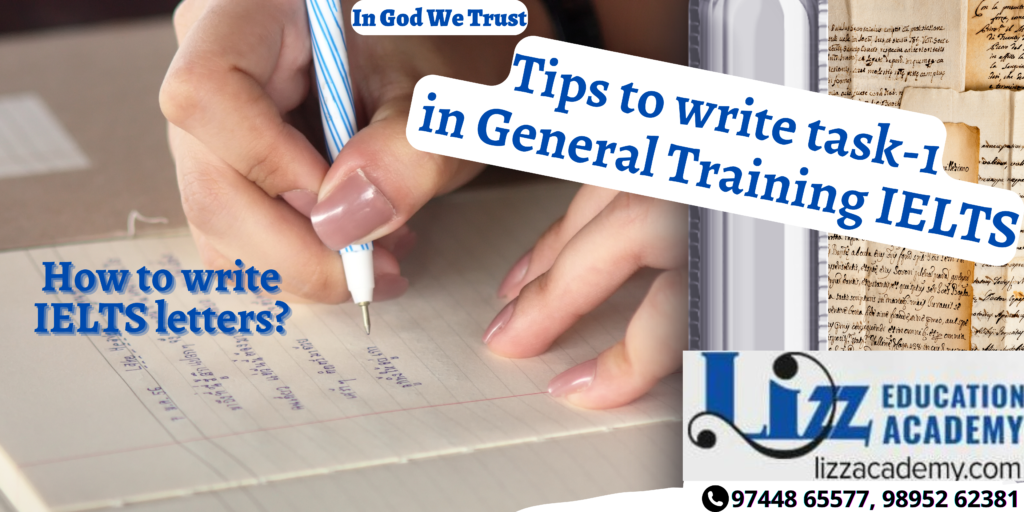 How to write IELTS task-1 in General Training Module?