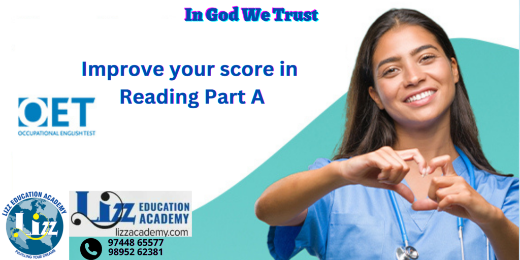Improve your score in Reading Part A