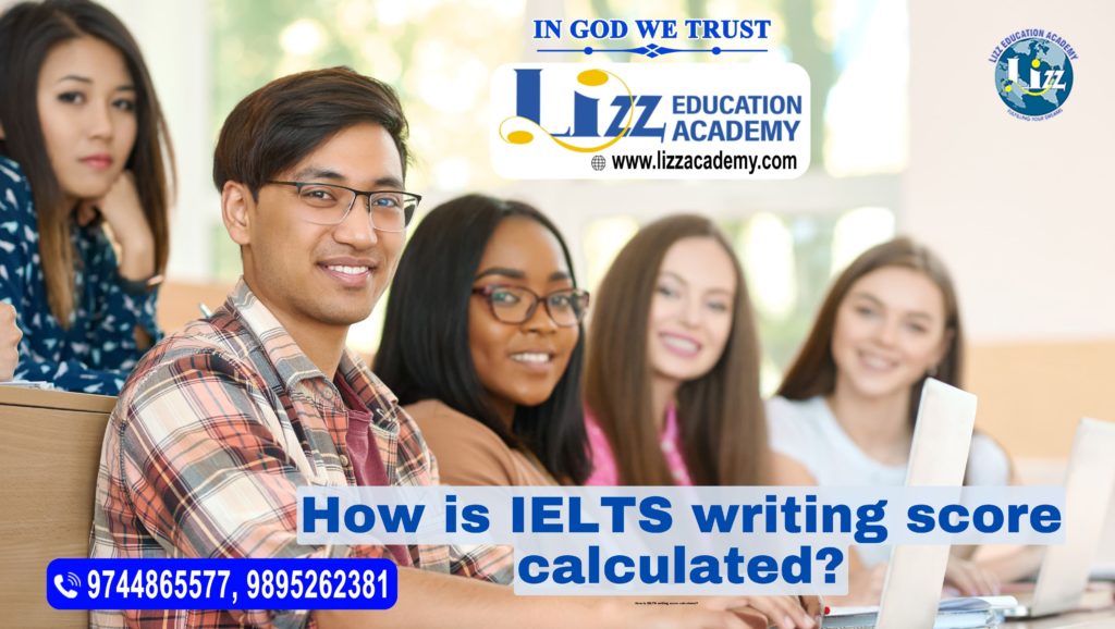 How is IELTS writing score caculated?